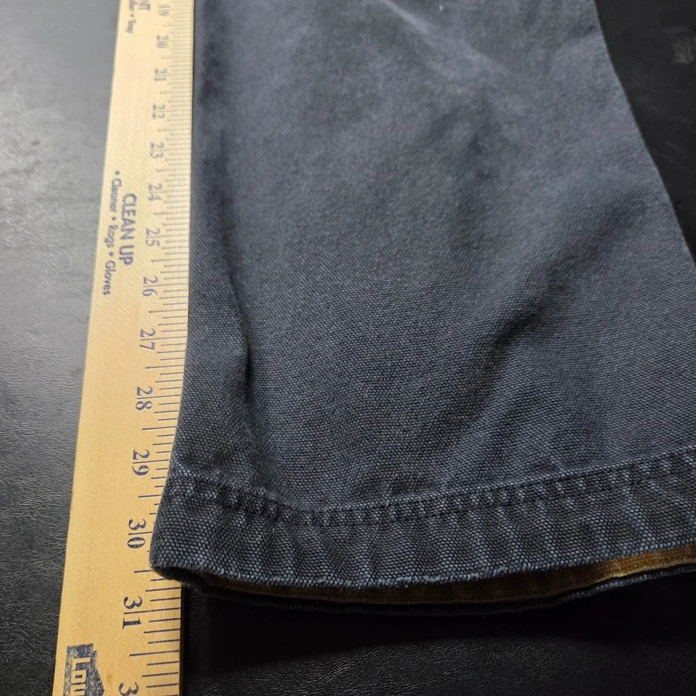 Duluth Trading Co Cargo Pants Mens 32x31 Black Good Fire Hose Workwear Canvas